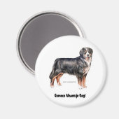 Bernese Mountain Dog Magneet (Voorkant / Achterkant)