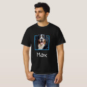  Bernese Mountain Dog Male Face with Name T-Shirt T-shirt (Voorkant volledig)