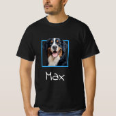  Bernese Mountain Dog Male Face with Name T-Shirt T-shirt (Voorkant)