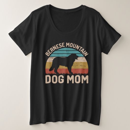 Bernese Mountain Dog Mam, Bernese Dog Mam Grote Maat T-shirt (Design voorkant)