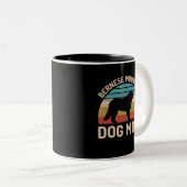 Bernese Mountain Dog Mam, Bernese Dog Mam Tweekleurige Koffiemok (Voorkant rechts)
