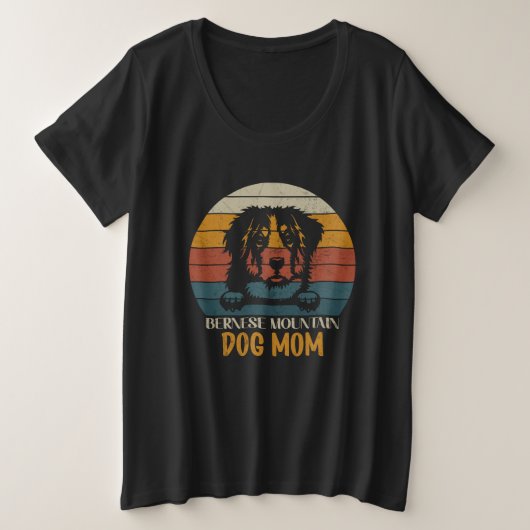 Bernese Mountain Dog Mam, Bernese hondenmoeder Grote Maat T-shirt (Design voorkant)