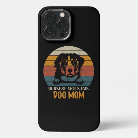 Bernese Mountain Dog Mam, Bernese hondenmoeder iPhone Hoesje (Achterkant)