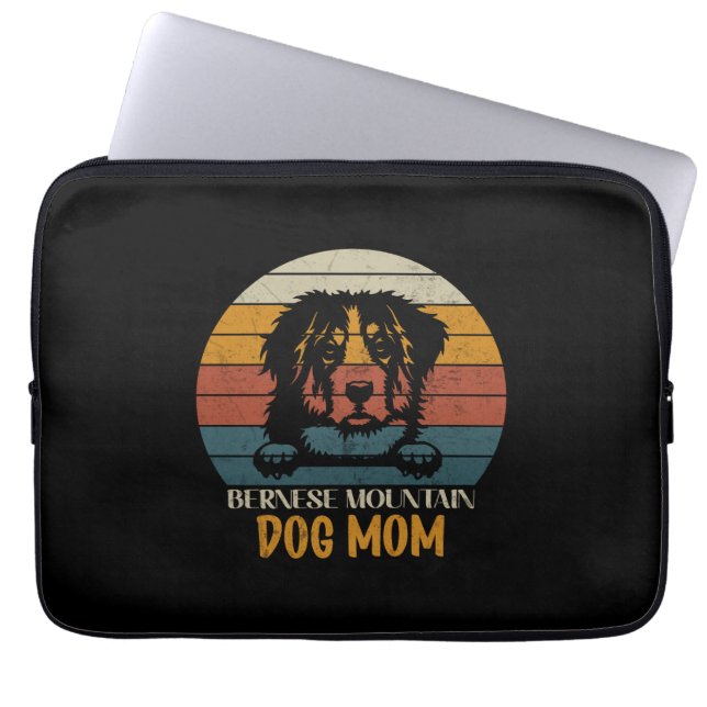 Bernese Mountain Dog Mam, Bernese hondenmoeder Laptop Sleeve (Voorkant)