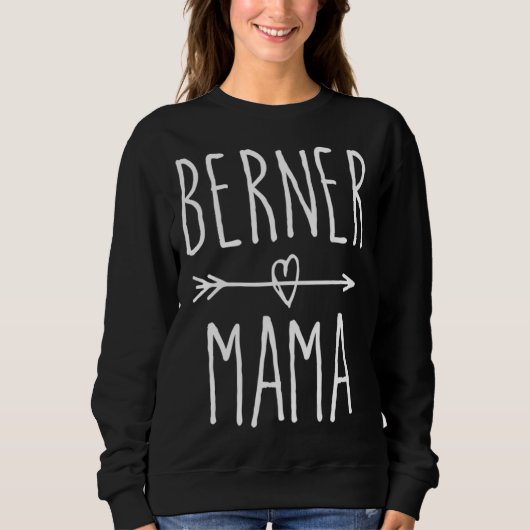 Bernese Mountain Dog mam Gift Cute Berner Mama Trui (Voorkant)