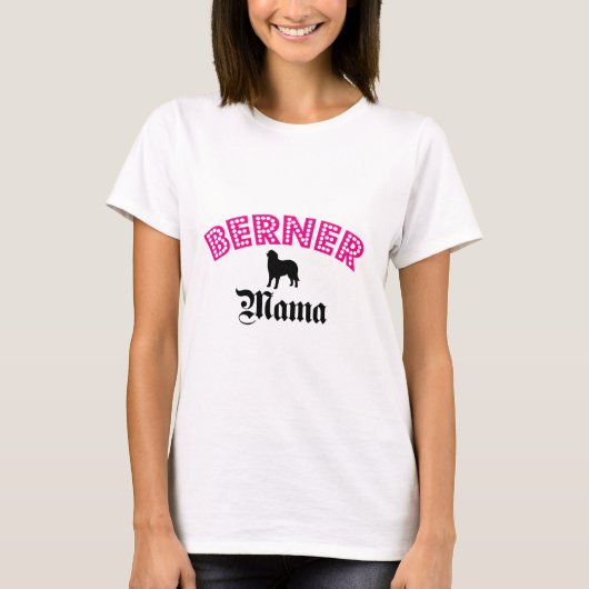 Bernese Mountain Dog Mama T-shirt (Voorkant)