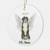 Bernese Mountain Dog Memorial Keramisch Ornament (Links)