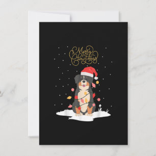 Bernese Mountain Dog Merry KerstBerner Xmas C Kaart