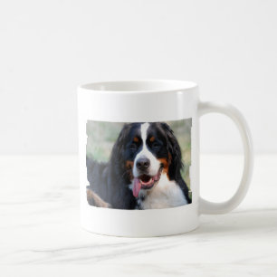 Bernese Mountain Dog met Big Tongue Coffee Mok
