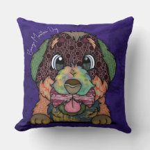 Bernese Mountain Dog met de hand geschilderd Sierk