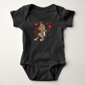Bernese Mountain Dog met hart Romper (Voorkant)