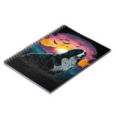 Bernese Mountain Dog met Mountain Sunrise uitzicht Notitieboek (Linkerzijde)