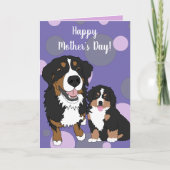 Bernese Mountain Dog Moederdag Kaart (Voorkant)