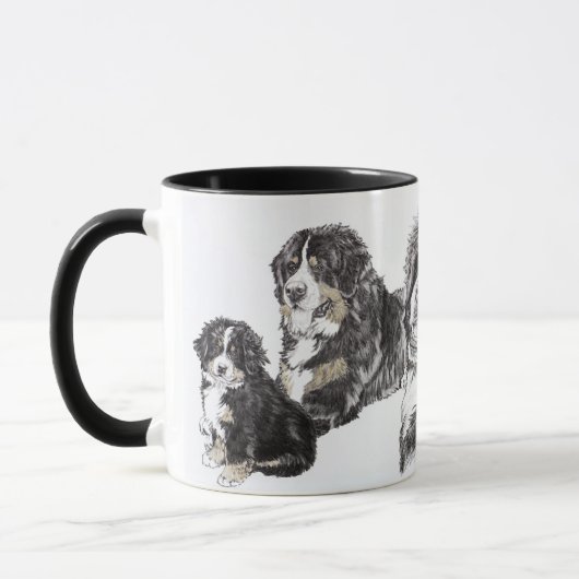 Bernese Mountain Dog Mok (Links)