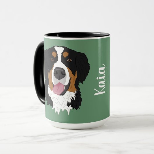 Bernese Mountain Dog Mok (Voorkant links)
