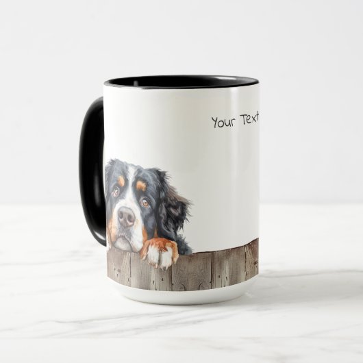 Bernese Mountain Dog Mok (Voorkant links)