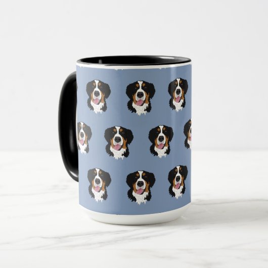 Bernese Mountain Dog Mok (Voorkant links)