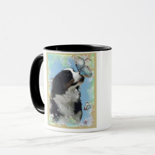 Bernese Mountain Dog Mok (Voorkant links)