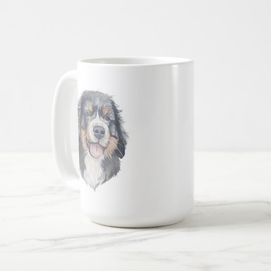 Bernese Mountain Dog Mok | 15 oz. (Voorkant links)