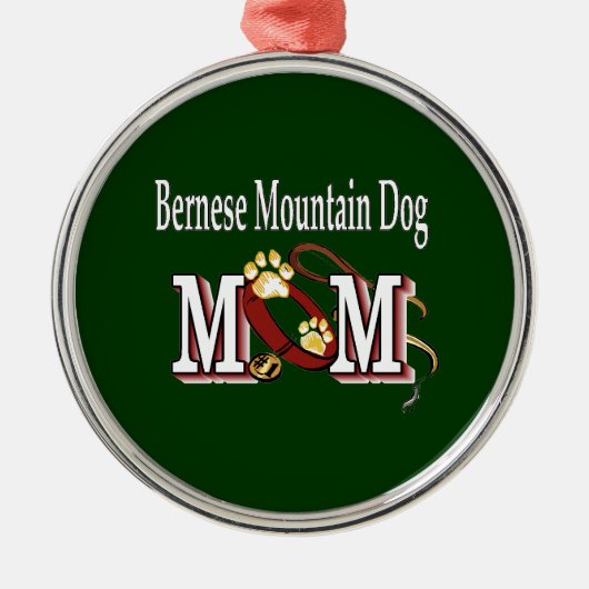 Bernese Mountain Dog MOM Metalen Ornament (Voorkant)