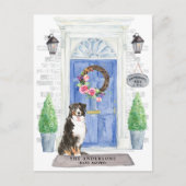 Bernese Mountain Dog Moving Announcement Briefkaar Briefkaart (Voorkant)