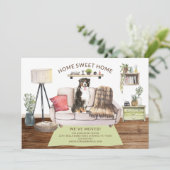 Bernese Mountain Dog Moving Announcement Kaart (Staand voorkant)