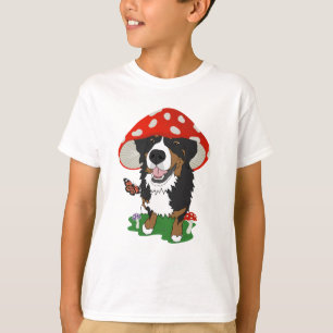Bernese Mountain Dog Mushroom T-shirt
