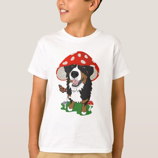 Bernese Mountain Dog Mushroom T-shirt (Voorkant)