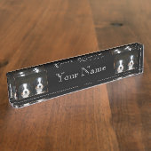 Bernese Mountain Dog Naambordje (Zijkant)