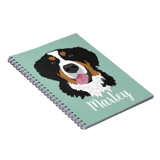 Bernese Mountain Dog Notitieboek (Rechterzijde)