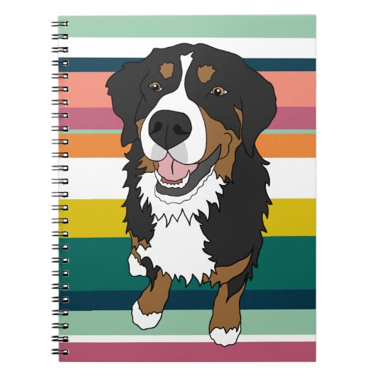 Bernese Mountain Dog Notitieboek (Voorkant)