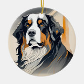 Bernese Mountain Dog Ornament (Voorkant)