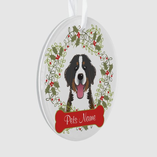 Bernese Mountain Dog  Ornament (voorkant)