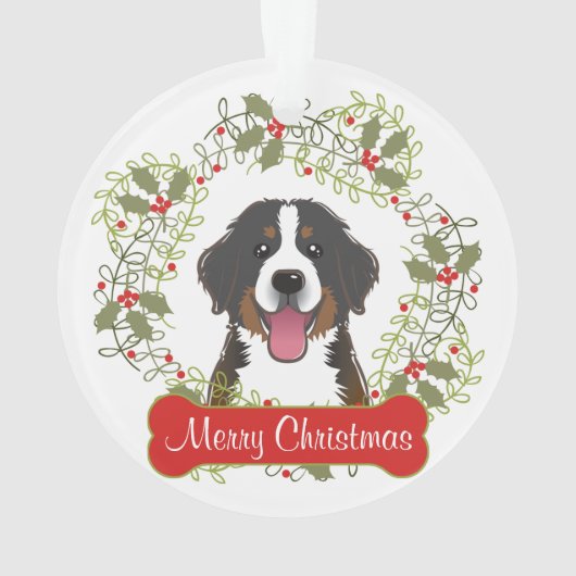 Bernese Mountain Dog  Ornament (achterkant)