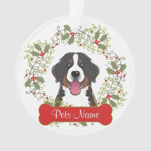 Bernese Mountain Dog  Ornament (voorkant)
