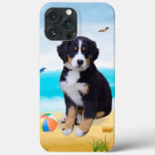 Bernese Mountain Dog over Beach Case-Mate iPhone Case (Achterkant)
