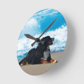 Bernese Mountain Dog over Beach Ronde Klok (Hoek)