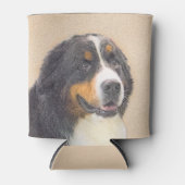 Bernese Mountain Dog Painting - Original Dog Art Blikjeskoeler (Voorkant)