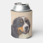 Bernese Mountain Dog Painting - Original Dog Art Blikjeskoeler (Blikje Achterkant)