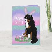  Bernese Mountain Dog Pasen Kaart (Voorkant)