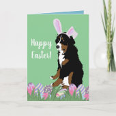  Bernese Mountain Dog Pasen Kaart (Voorkant)