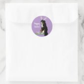  Bernese Mountain Dog Pasen Ronde Sticker (Tas)