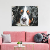 Bernese Mountain Dog Photo Afbeelding Canvas Afdruk (Insitu (Woonkamer))