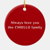 Bernese Mountain Dog Photo Ornament (Achterkant)