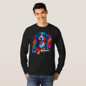 Bernese Mountain Dog Piano T-shirt (Voorkant volledig)