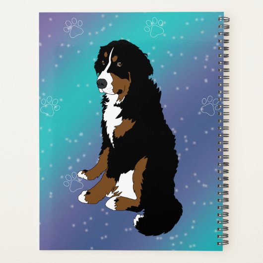 Bernese Mountain Dog Planner (Achterkant)