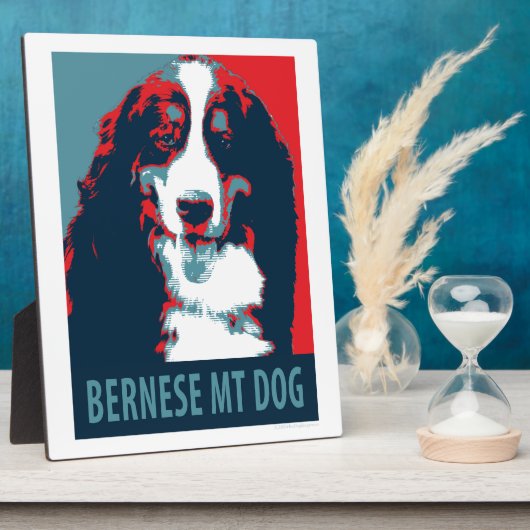 Bernese Mountain Dog Political Parody Poster Fotoplaat (Zijkant)