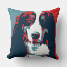 Bernese Mountain Dog Political Parody Poster Kussen