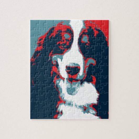 Bernese Mountain Dog Political Parody Poster Legpuzzel (Verticaal)