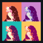 Bernese Mountain Dog Pop Art Poster<br><div class="desc">Bernese Mountain Dog Pop Art</div>